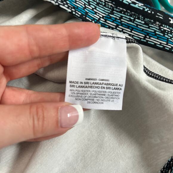 Nike Blue & Black Print Half Zip Sweatshirt Size Small - Picture 3 of 5